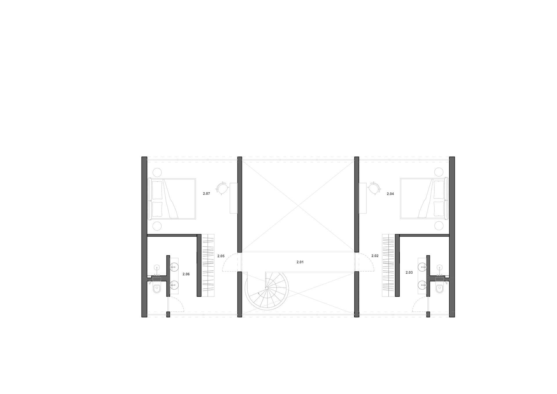 NOIR UBUD level 2 floor plan