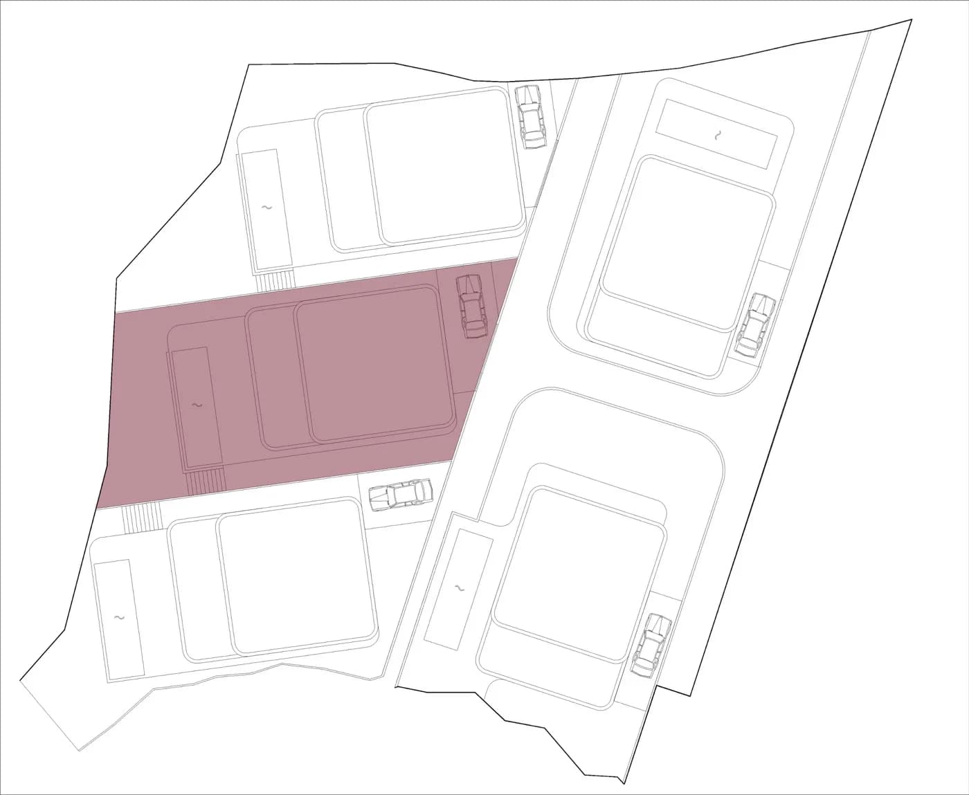 SESEH OCEAN BREEZE site plan with highlighted villa