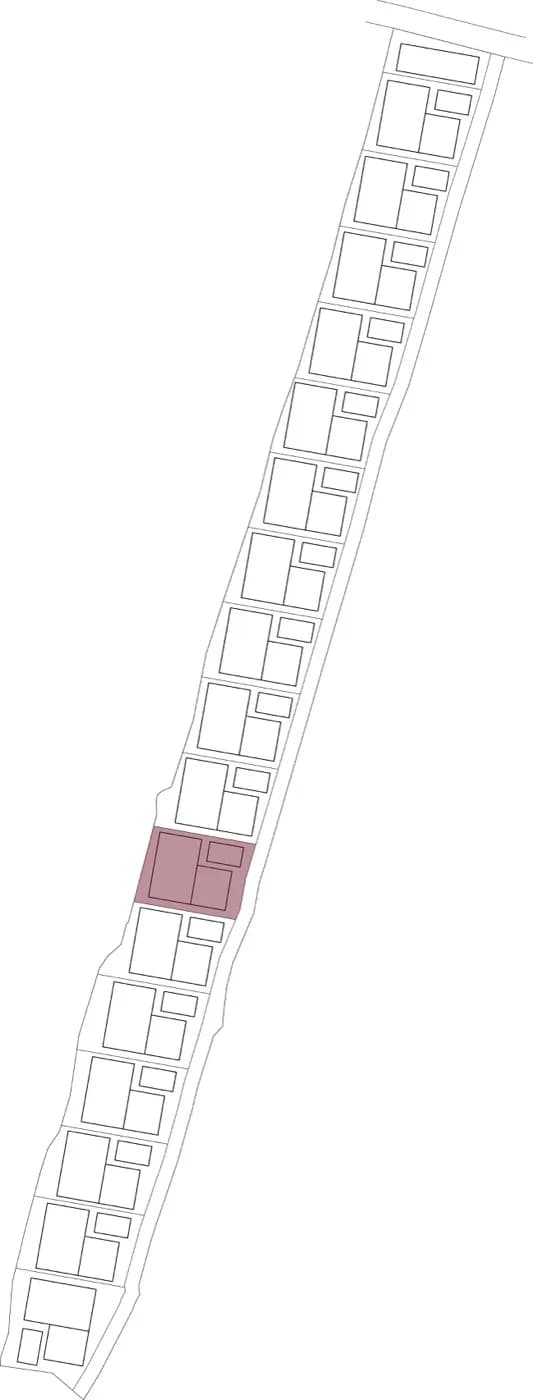 SESEH SANDS site plan with highlighted villa
