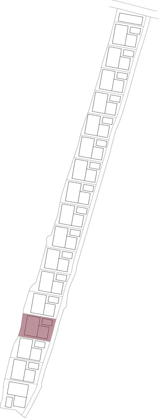 SESEH SANDS site plan with highlighted villa