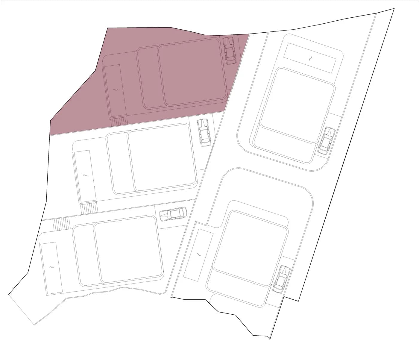 SESEH OCEAN BREEZE site plan with highlighted villa