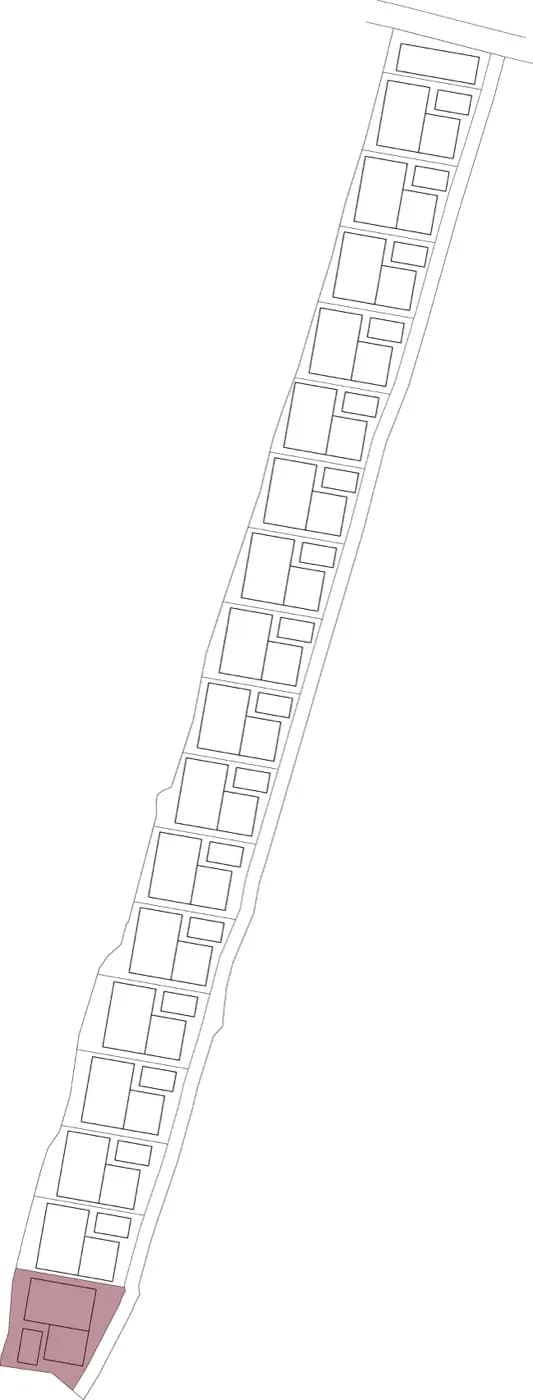 SESEH SANDS site plan with highlighted villa